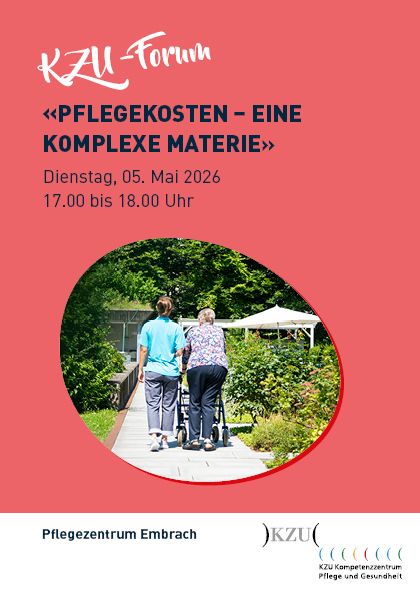 Flyer KZU Forum Pflegekosten 5. Mai 2026